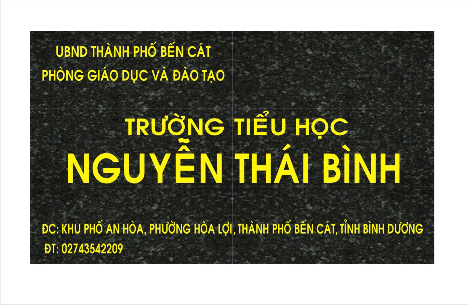 Trường Tiểu Học NguyễnThái Bình